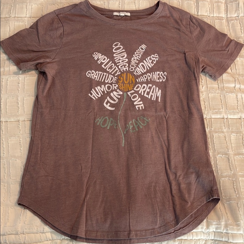 Graphic T-Shirt with Positive Words